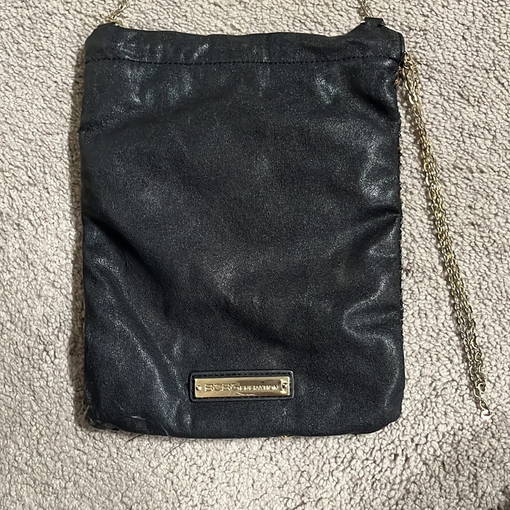 Black and gold BCBG crossbody bag